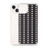 White Heart Pattern on Black Case for iPhone®