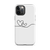 Two Hearts Line Art Tough Case for iPhone®