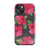 Pink Hibiscus on Black Dots Tough Case for iPhone®