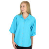 Crinkle Cotton Half-Sleeve Tab Shirt (370) Fiji