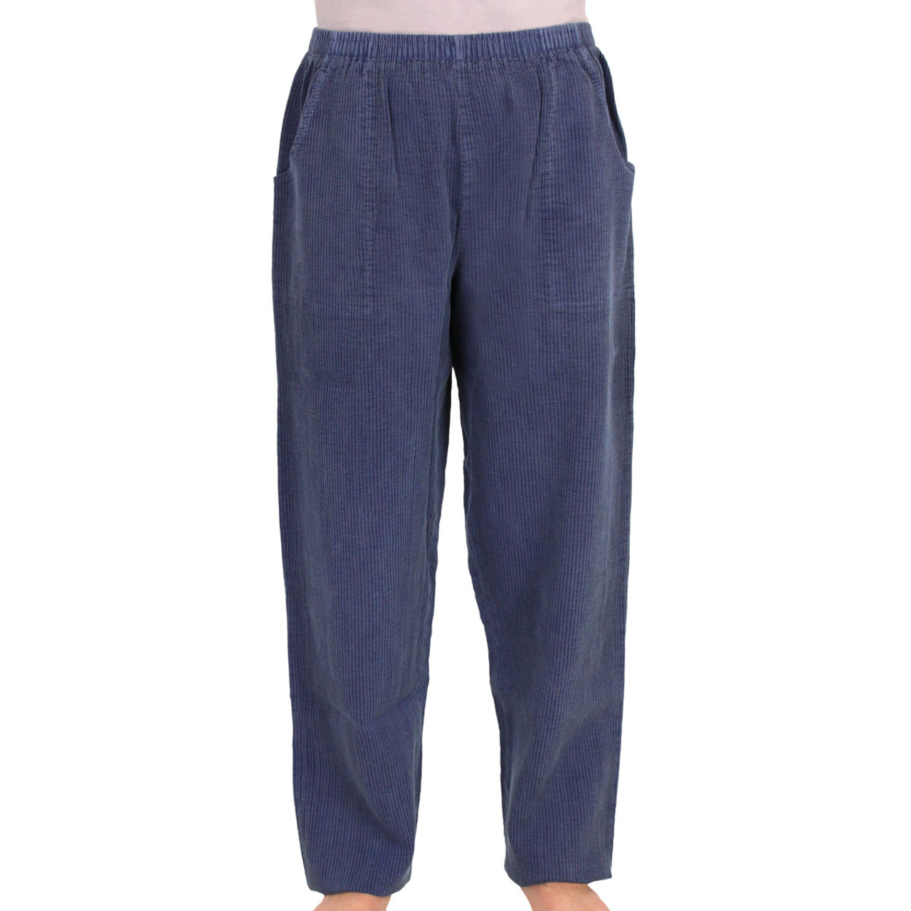 Cotton Pants for Women / Corded Cotton Pull-On Pants / Ezze Wear