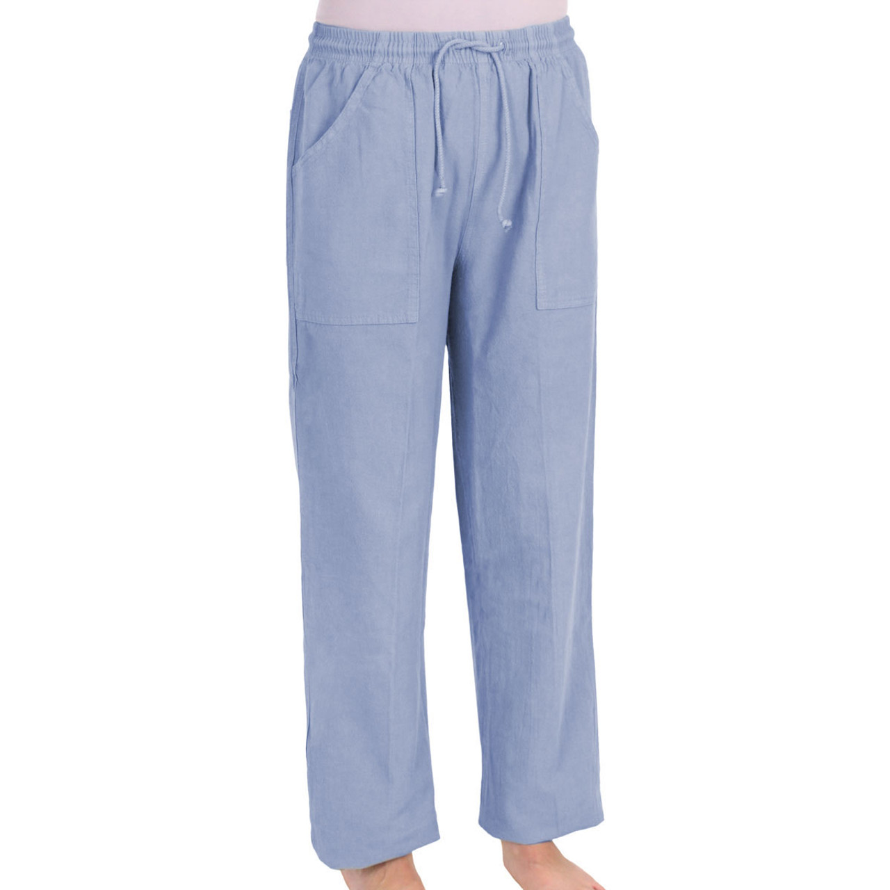 Cotton Pants in Light Weight Carefree Crinkle Cotton | Cotton Pants by ...