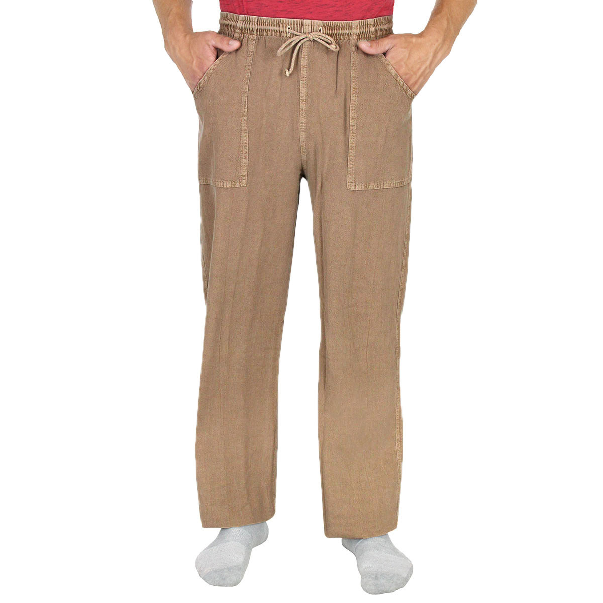 100% Cotton Pocket Drawstring Mid Weight Pants by Sea Breeze