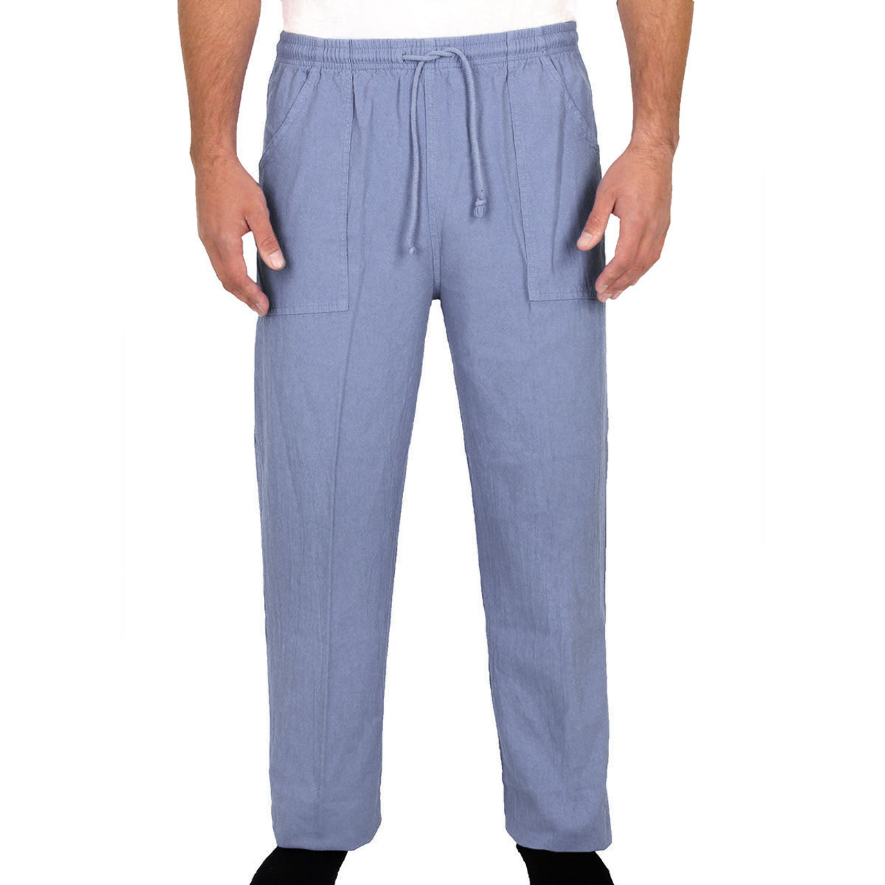 100% Cotton Pocket Drawstring Mid Weight Pants by Sea Breeze