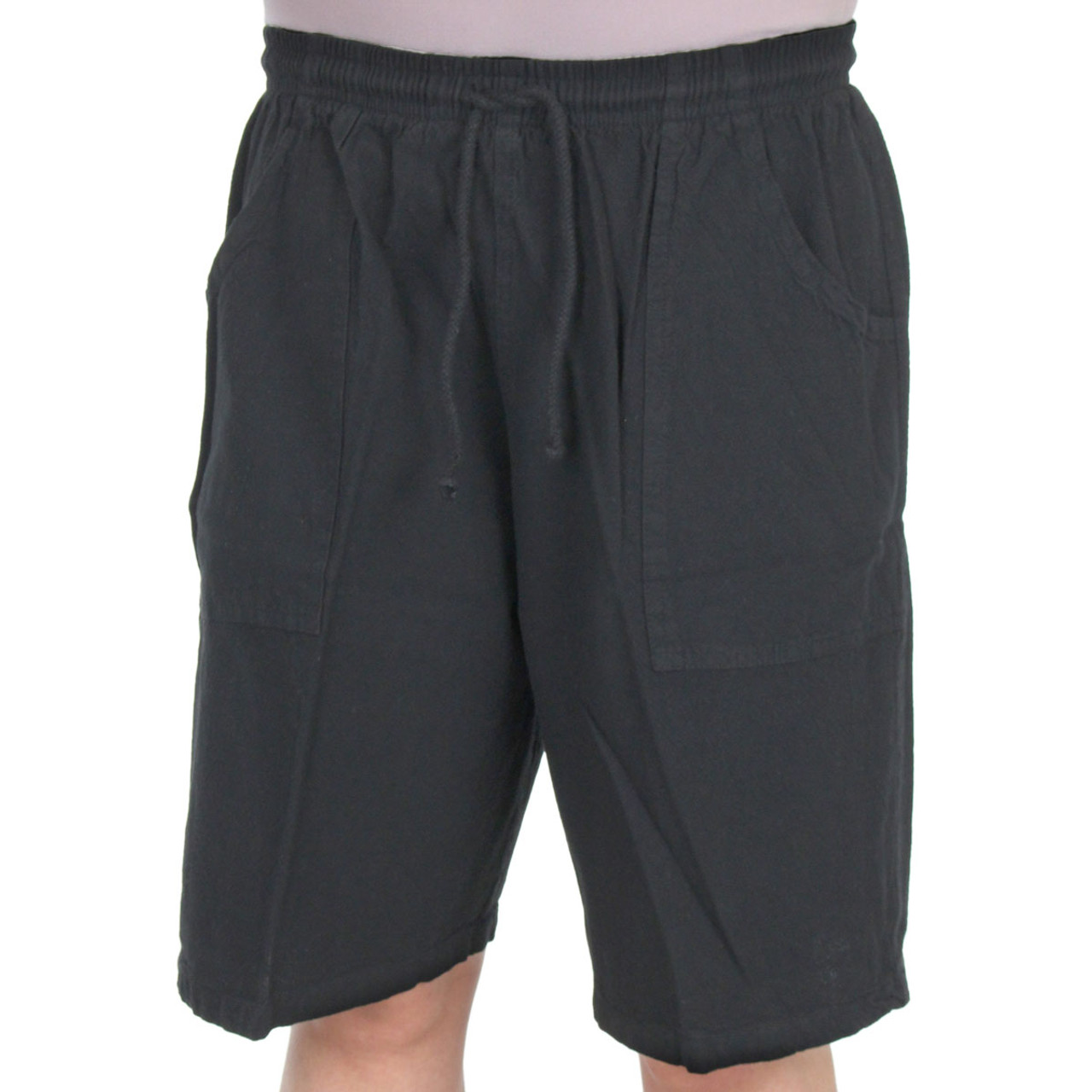 【U LAN】Cotton Snap String Bermuda Pants Cotton snap string bermuda pants - U LAN