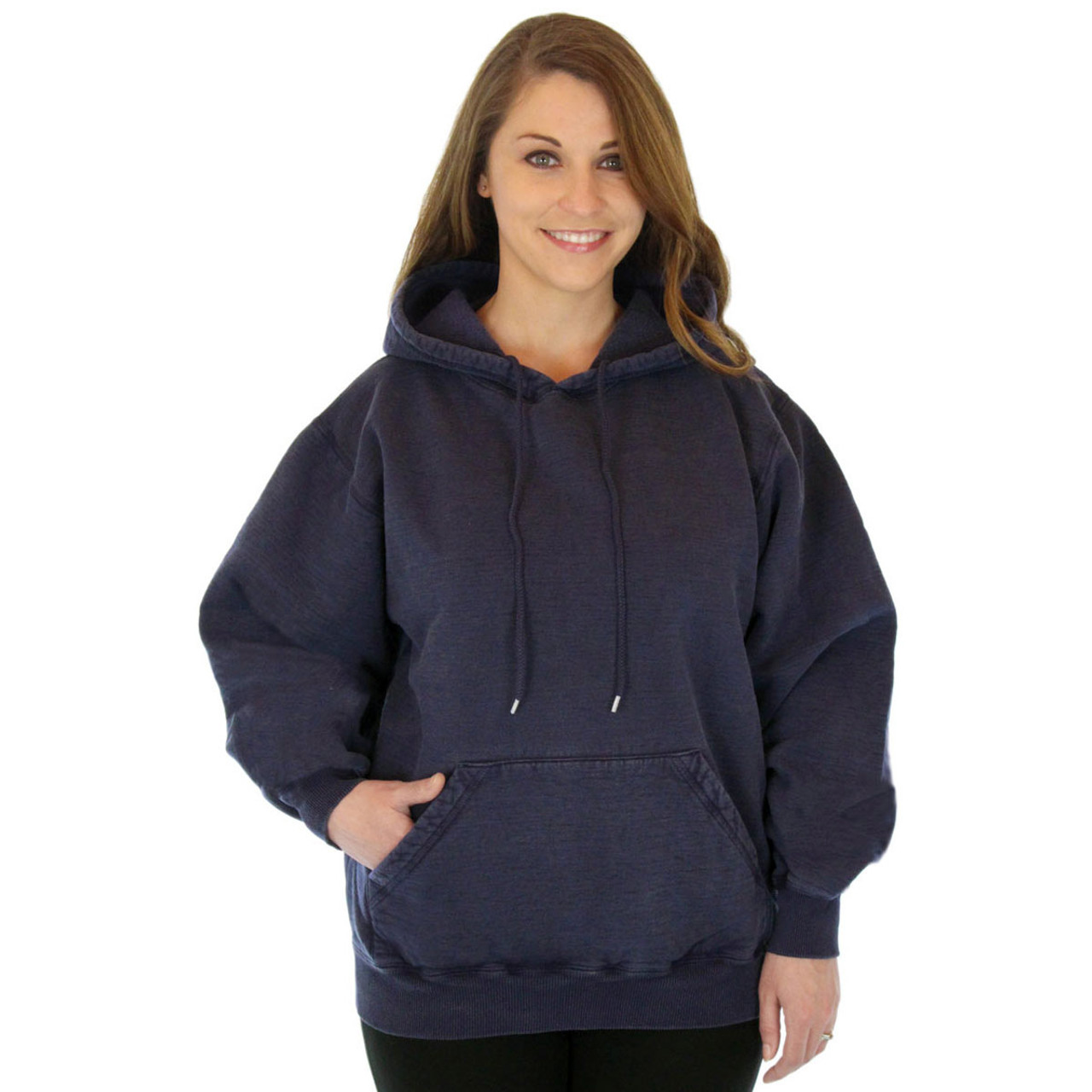 100% Heavy Cotton Womens Hoodie Pullover Sweatshirt Made in Canada
