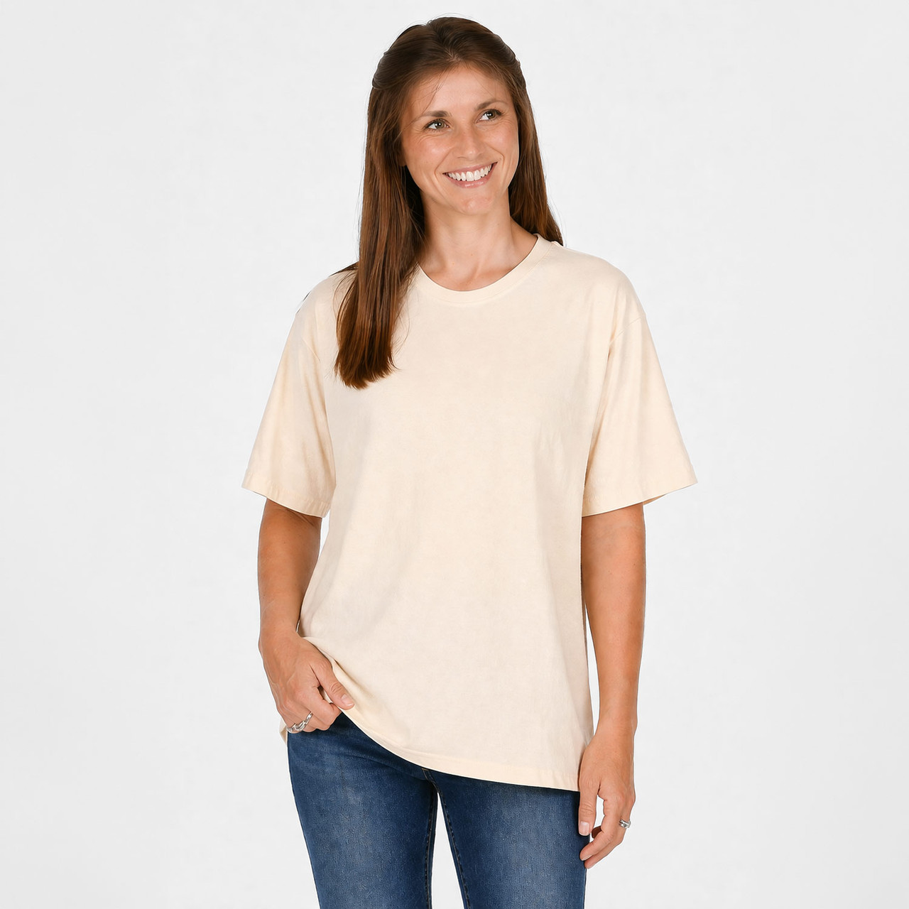 100% Organic Cotton Crew Neck Tee Grown and Made in USA