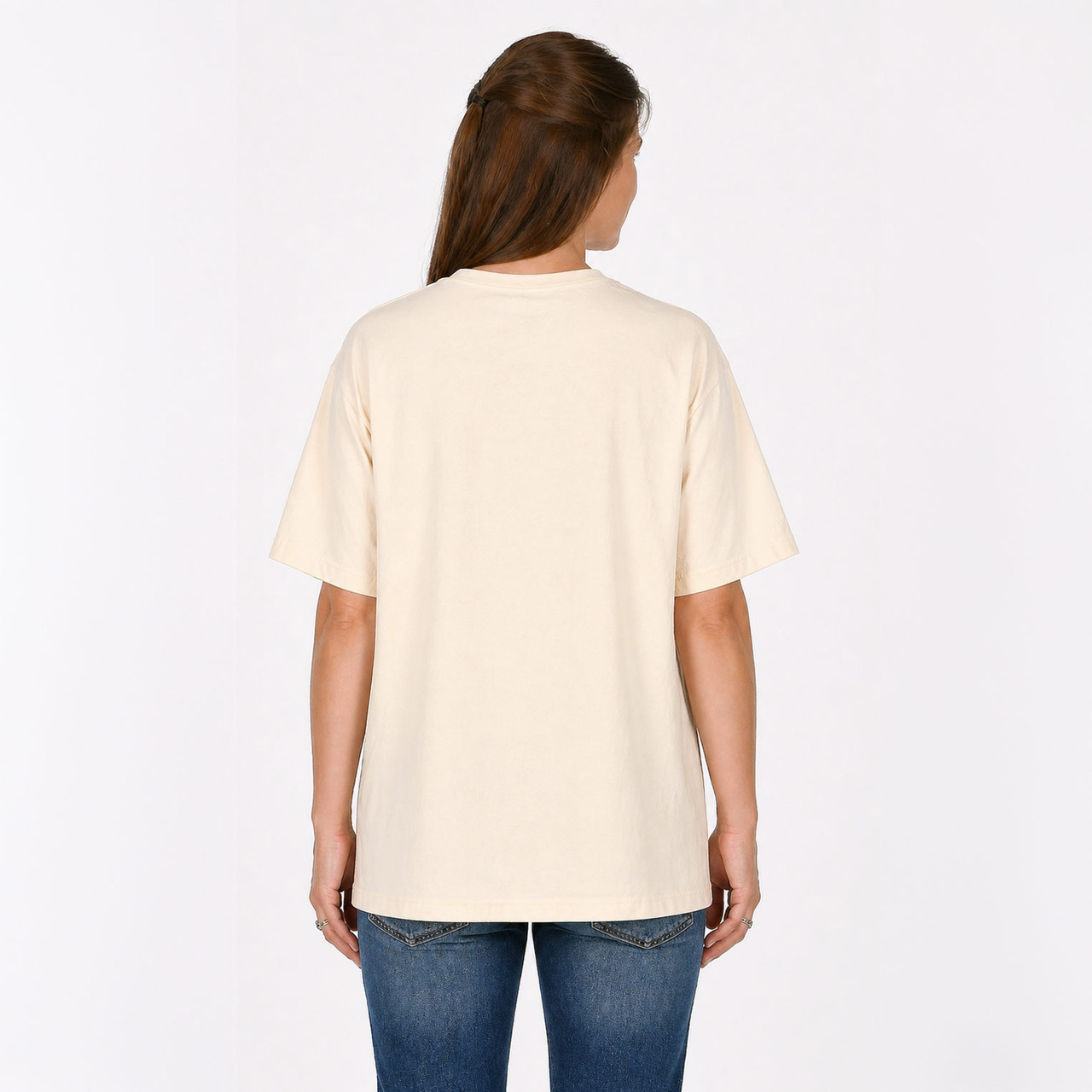 Natural Pocket Tee 100% Organic Cotton Hypoallergenic Crew Neck
