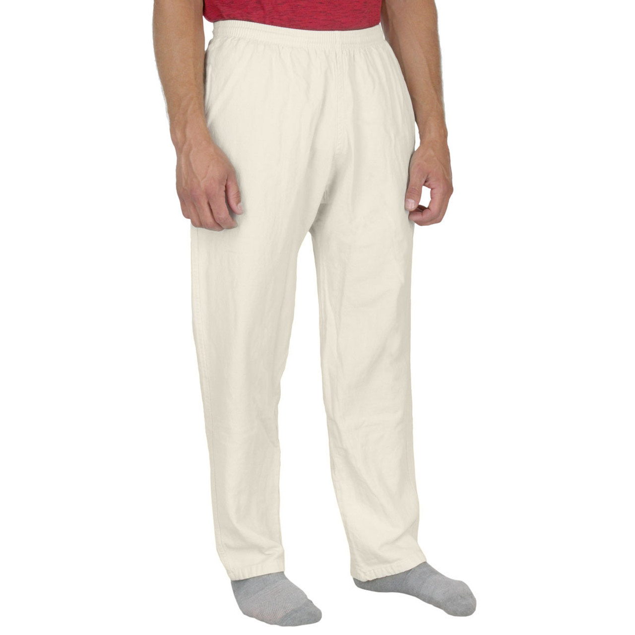 Mens All-Cotton Beefy 8 oz STRAIGHT-LEG SWEAT PANTS