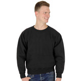 100% Heavy Cotton Crewneck Sweatshirt - Black
