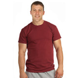Mens 100% Cotton Crew Neck Tee - Made in USA