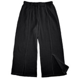 Women���������s 100% Cotton Cropped Pants Double Gauze Front Slit Made in USA