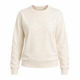 Organic Cotton French Terry Unisex Sweatshirt-NATURAL