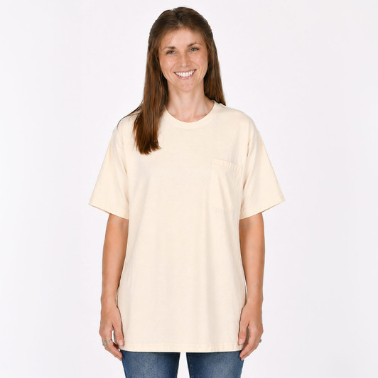 100% Organic Cotton Crew Neck Tee Grown and Made in USA