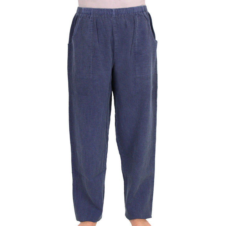Cotton Pants for Women / Corded Cotton Pull-On Pants / Ezze Wear