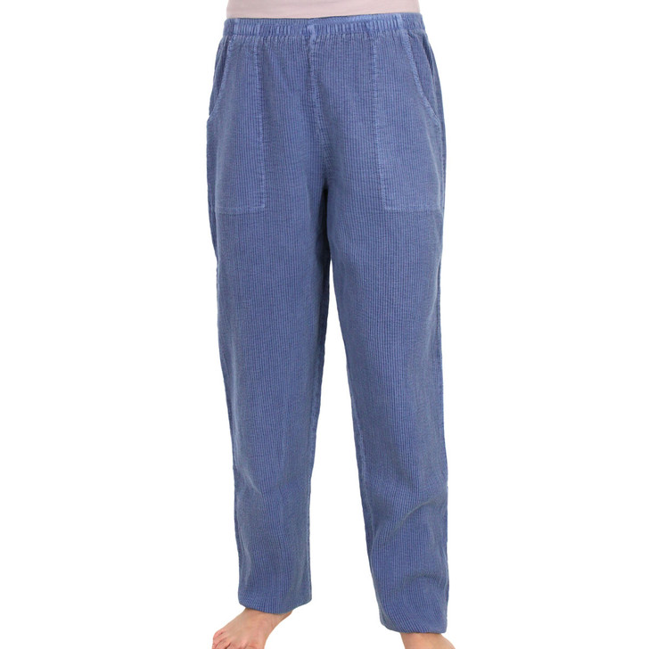 Cotton Pants for Women / Corded Cotton Pull-On Pants / Ezze Wear