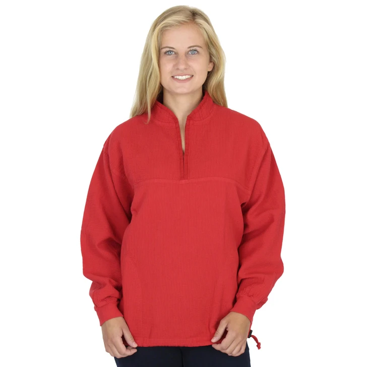 Light Corded Cotton Mandarin Top