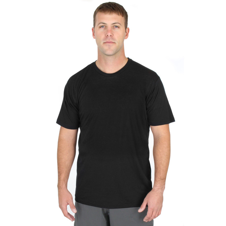 Mens 100% Cotton Crew Neck Tee - Made in USA