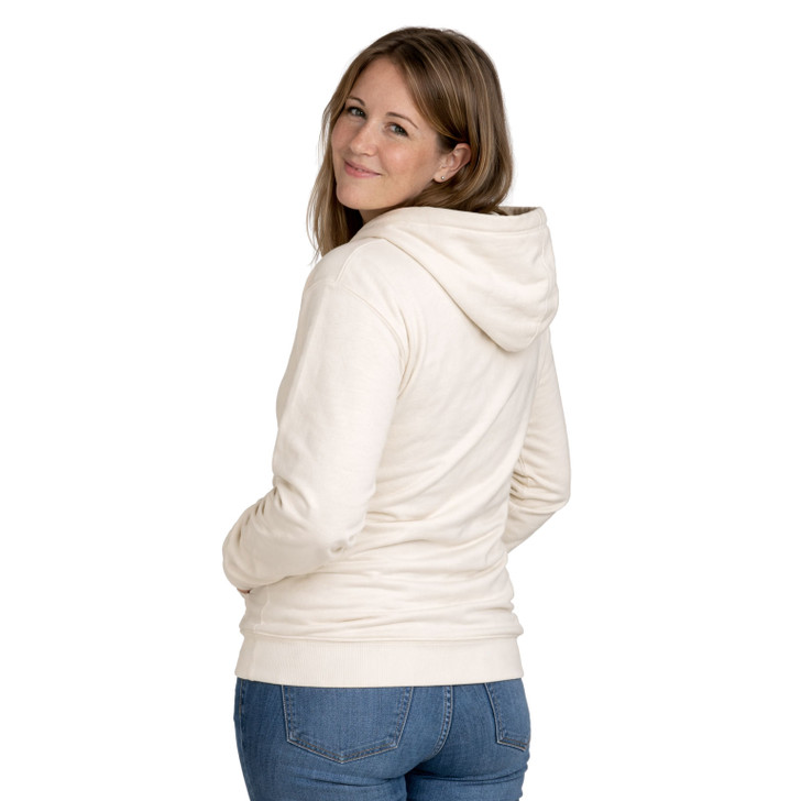 Organic Cotton Pullover Hoody- Unisex-NATURAL