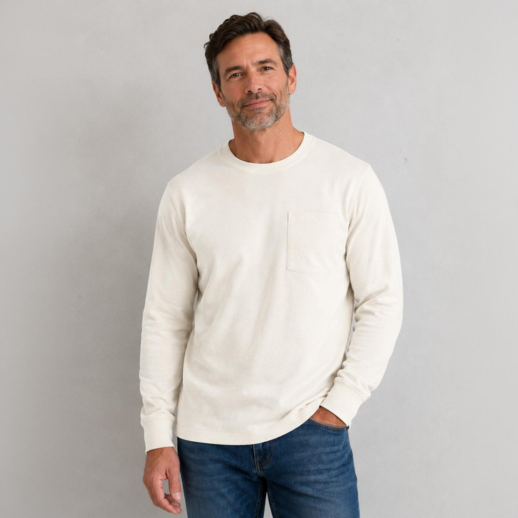 Mens CottonMill Pocket Long Sleeve Tee