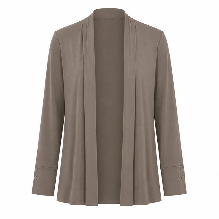 ICanToo Women’s Button Cuff Cardigan - Cotton Modal – Made in USA