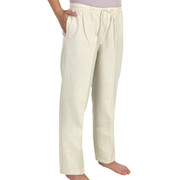 Crinkle Cotton Ankle Pant Flax (No Drawstring in Petites)