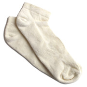 Organic Cotton Ankle Hypoallergenic Socks with Elastic Grown and Made in USA