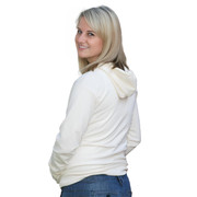 Organic Cotton Pullover Hoody- Unisex-NATURAL