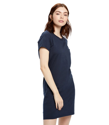 cotton t shirt dress wholesale Women's 100% Organic Cotton T-Shirt Dress L / Willow Green