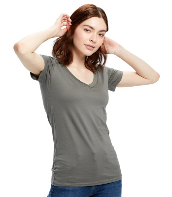 Organic Cotton Round-neck Short Sleeves Bow Tee Vanilla main image 1