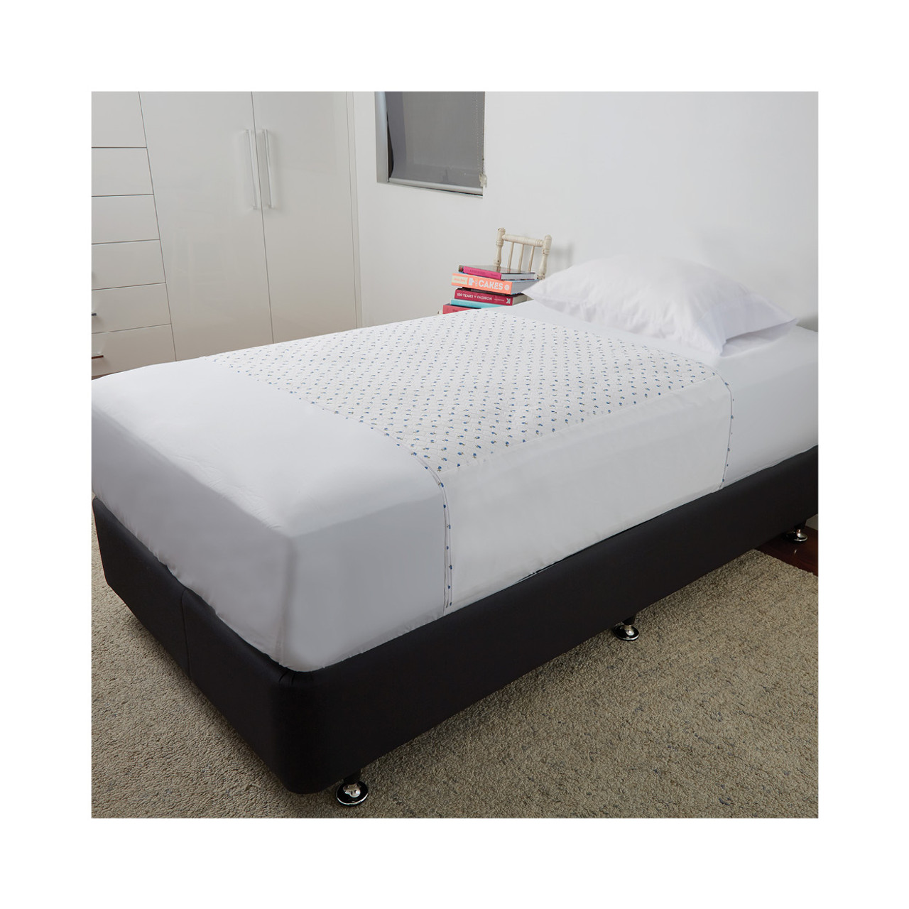Buddies All Nighter W/Proof Bed Pad 1mx1m, 3000ml with Tuck-ins