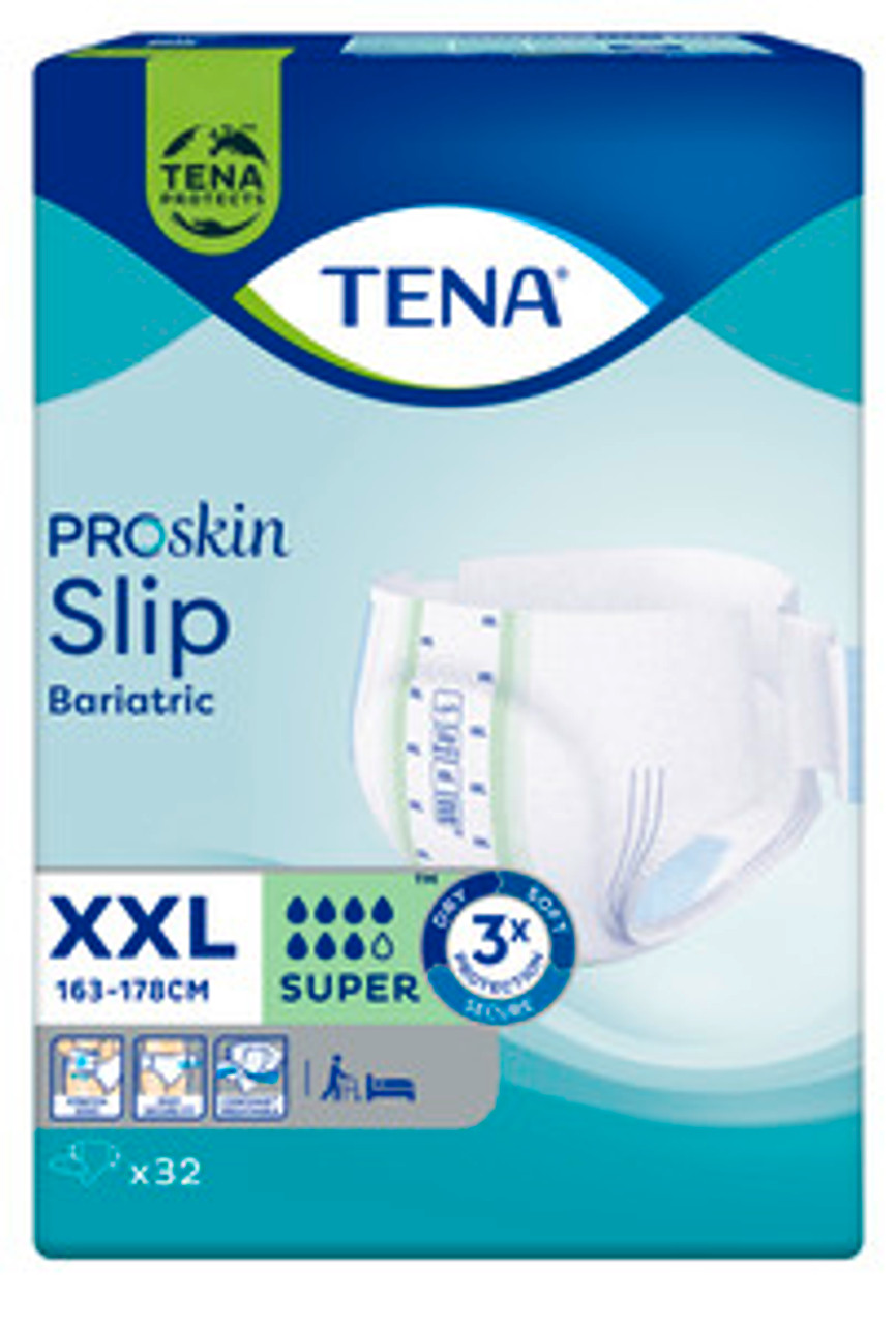 TENA Slip Bariatric Super XXL Pack/32 (Sold as pack, or can be ...