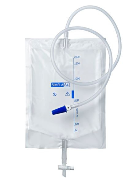Simpla S4 Urine Drainage Bag with TTap and Sample Port Sterile 120cm