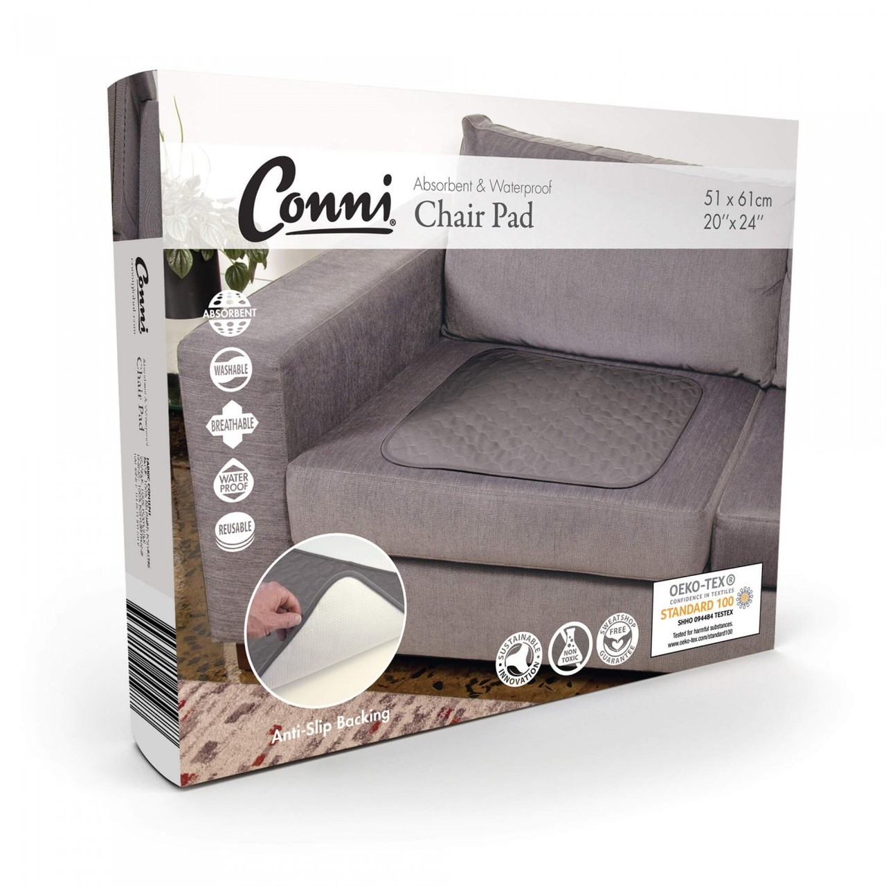 Conni Large Chair Pad Absorbent Waterproof 51x61cm