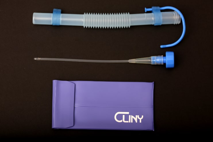 Cliny All Silicone Self Catheterization SET Female 12Fr, (Sold as an