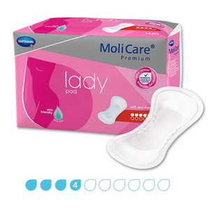 MoliCare Premium Lady Pad 4 Drops, Pack/14