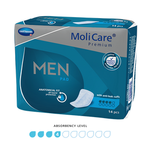 MoliCare Premium Men Pad 4 Drops, Pack/14