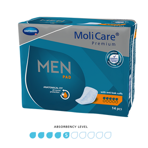 MoliCare Premium Men Pad 5 Drops, Pack/14