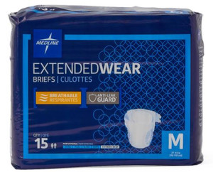 Extended Wear Brief Wrap Medium, Pack/15\r\n(Sold as pack or can be bought as Carton of 4 packs)