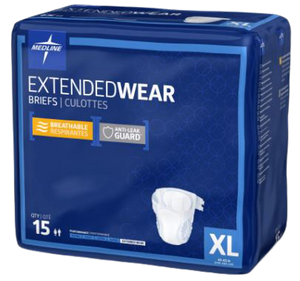 Extended Wear Brief Wrap X-Large, Pack/14\r\n(Sold as pack or can be bought as Carton of 4 packs)