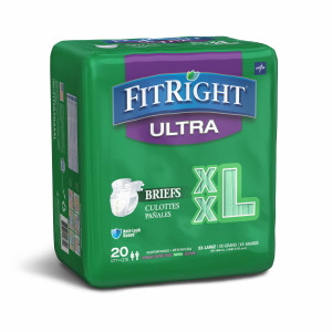 Fit right Ultra Brief Wrap XXL Green, Pack/20