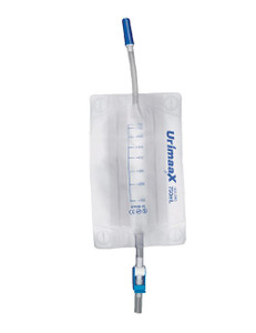 UrimaaX Urine Leg Bag 750ml, 10cm Tube, Flip Tap B/O Sterile Each