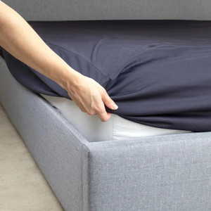 NIGHT N DAY Fitted Waterproof Sheet w/ elastic binding | King Single (107x203cm) | NAVY BLUE, Each\r\n