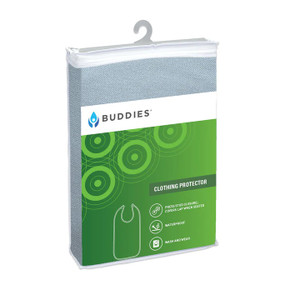 Buddies Clothing Protector Long with Press Stud Closure 84cmx40cm Pale Blue, Each