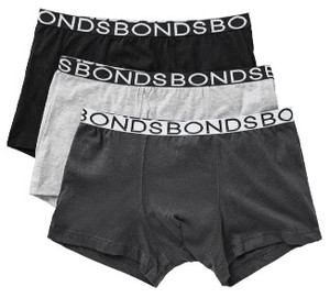 NIGHT N DAY BONDS branded Boy's Guy Front Trunk/Boxer 100% Cotton w/ absorbent, waterproof pad sewn-in | 12-14yrs (W68-72cm) | 400mL capacity pad | GREY, Each