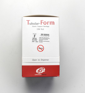 Tubular Form Elastic Support Bandage Straight Size F Natural Latex Free Box/10m