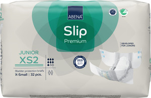 Abena Slip Junior Xs2 1500Ml 40-60Cm, Pack/32  (Sold As A Pack Can Be Purchased As A Carton Of 4 Packs)