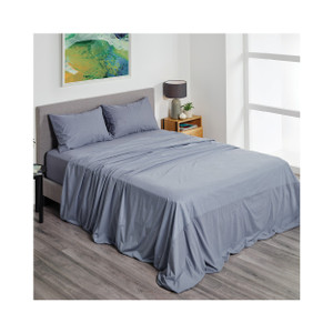 Fusion Sheet Set Charcoal, Double