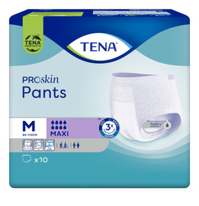 "TENA Pants Proskin Maxi Medium, Pack/10 (Sold as an pack but can be purchased as carton of 4 packs) (Old Code TN794510)"