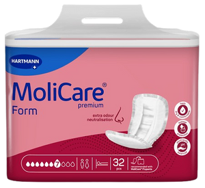 MoliCare Premium Form 7 Drops, Pack/32 (Sold as a pack, can be purchased as a carton of 4 packs) (Old Code PH168719)